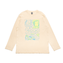 Load image into Gallery viewer, "Happy Days" Cut and Sew Wide-body Long Sleeved Tee White/Beige
