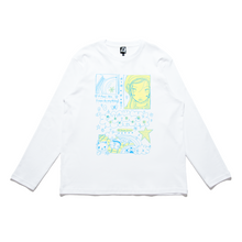 Load image into Gallery viewer, "Happy Days" Cut and Sew Wide-body Long Sleeved Tee White/Beige