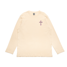 Load image into Gallery viewer, "Kitchen" Cut and Sew Wide-body Tee Salmon Pink/Beige