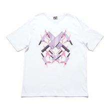 Load image into Gallery viewer, "Silver Accessories" Cut and Sew Wide-body Tee White/Black