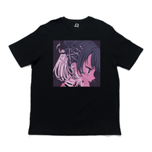 Load image into Gallery viewer, "Thunderstorm" Cut and Sew Wide-body Tee White/Black