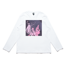 Load image into Gallery viewer, "Thunderstorm" Cut and Sew Wide-body Long Sleeved Tee White/Black