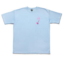 Load image into Gallery viewer, "Birthday" Taper-Fit Heavy Cotton Tee Sky Blue/ Mint