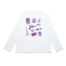 Load image into Gallery viewer, "Toy Gun Set" Cut and Sew Wide-body Long Sleeved Tee White