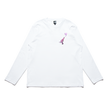 Load image into Gallery viewer, "Toy Gun Set" Cut and Sew Wide-body Long Sleeved Tee White