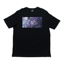 Load image into Gallery viewer, "Flicker" Cut and Sew Wide-body Tee White/Black