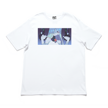 Load image into Gallery viewer, "Lucid" Cut and Sew Wide-body Tee White/Black