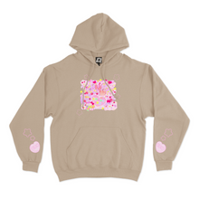 Load image into Gallery viewer, "Candy Yan" Fleece Hoodie Beige
