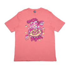 Load image into Gallery viewer, "Maid Yan" Cut and Sew Wide-body Tee Black/Salmon Pink