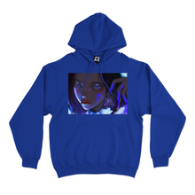 Load image into Gallery viewer, "Blue blood" Basic Hoodie White/Cobalt Blue