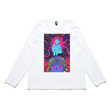 Load image into Gallery viewer, &quot;Meeting&quot; Cut and Sew Wide-body Long Sleeved Tee White/Black