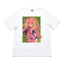 Load image into Gallery viewer, "Crystals" Cut and Sew Wide-body Tee White/Black