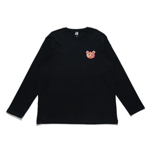 Load image into Gallery viewer, "Petite Sheep" Cut and Sew Wide-body Long Sleeved Tee White/Black