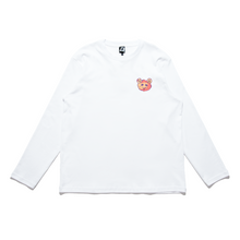 Load image into Gallery viewer, "Petite Sheep" Cut and Sew Wide-body Long Sleeved Tee White/Black