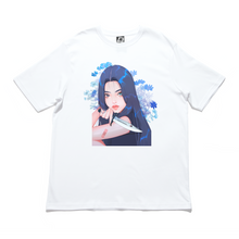 Load image into Gallery viewer, "Just Cooking" Cut and Sew Wide-body Tee White/Black