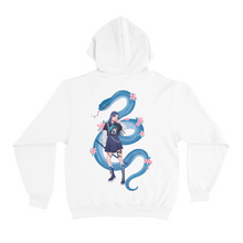 Load image into Gallery viewer, "Blue Viper" Basic Hoodie Black/White