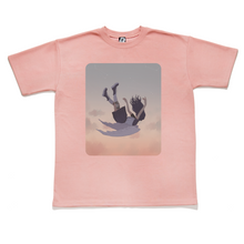 Load image into Gallery viewer, "Falling Dreams" Taper-Fit Heavy Cotton Tee Mint/Rose