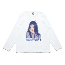 Load image into Gallery viewer, "Inevitability" Cut and Sew Wide-body Long Sleeved Tee White/Black