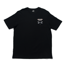 Load image into Gallery viewer, "Koi Fish Pond" Cut and Sew Wide-body Tee Black