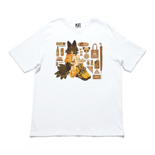 Load image into Gallery viewer, "Citrus Wolf" Cut and Sew Wide-body Tee White/Black