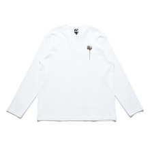 Load image into Gallery viewer, "Crossroad" Cut and Sew Wide-body Long Sleeved Tee White/Black