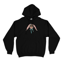 Load image into Gallery viewer, "Bunny Boy & We Young" Basic Hoodie Black/White