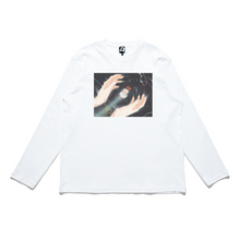 Load image into Gallery viewer, "Angel Making" Cut and Sew Wide-body Long Sleeved Tee White/Black