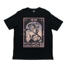 Load image into Gallery viewer, "Deities of Wrath" Cut and Sew Wide-body Tee Black/Beige