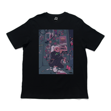 Load image into Gallery viewer, "Sticker Artist" Cut and Sew Wide-body Tee White/Black