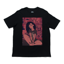 Load image into Gallery viewer, "Sunset" - Cut and Sew Wide-body Tee White/Black