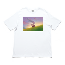 Load image into Gallery viewer, "Fading Away" Cut and Sew Wide-body Tee White/Beige
