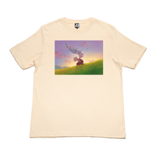Load image into Gallery viewer, "Fading Away" Cut and Sew Wide-body Tee White/Beige