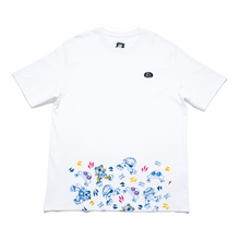 Load image into Gallery viewer, "Tread Lightly Wave" - Cut and Sew Wide-body Tee White