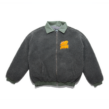 Load image into Gallery viewer, "Halo" Fleece Jacket Grey/Olive