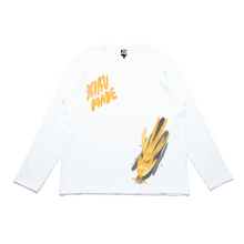 Load image into Gallery viewer, "Sanju Fall Gai" Cut and Sew Wide-body Long Sleeved Tee White