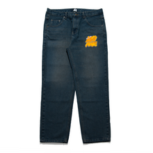 Load image into Gallery viewer, "Fall Gai 2.0" - Faux Weathered Dark Denim Jeans