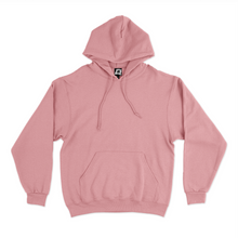 Load image into Gallery viewer, "Wolf" Fleece Hoodie Light Pink/Cobalt Blue