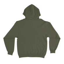 Load image into Gallery viewer, "I Killed Myself In The Past" Fleece Hoodie Khaki