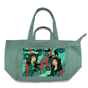 "Lava Land" Tote Carrier Bag Green