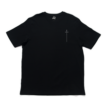 Load image into Gallery viewer, &quot;White Knight &quot; Cut and Sew Wide-body Tee Black