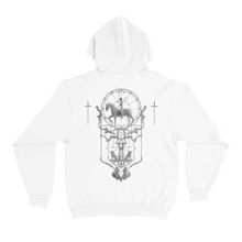 Load image into Gallery viewer, &quot;White Knight&quot; Basic Hoodie White/Black
