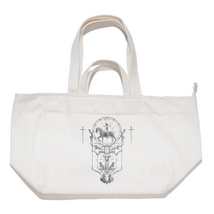 "White Knight"Tote Carrier Bag Cream