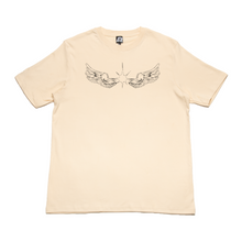 Load image into Gallery viewer, &quot;The Fallen Angel&quot; Cut and Sew Wide-body Tee White/Beige