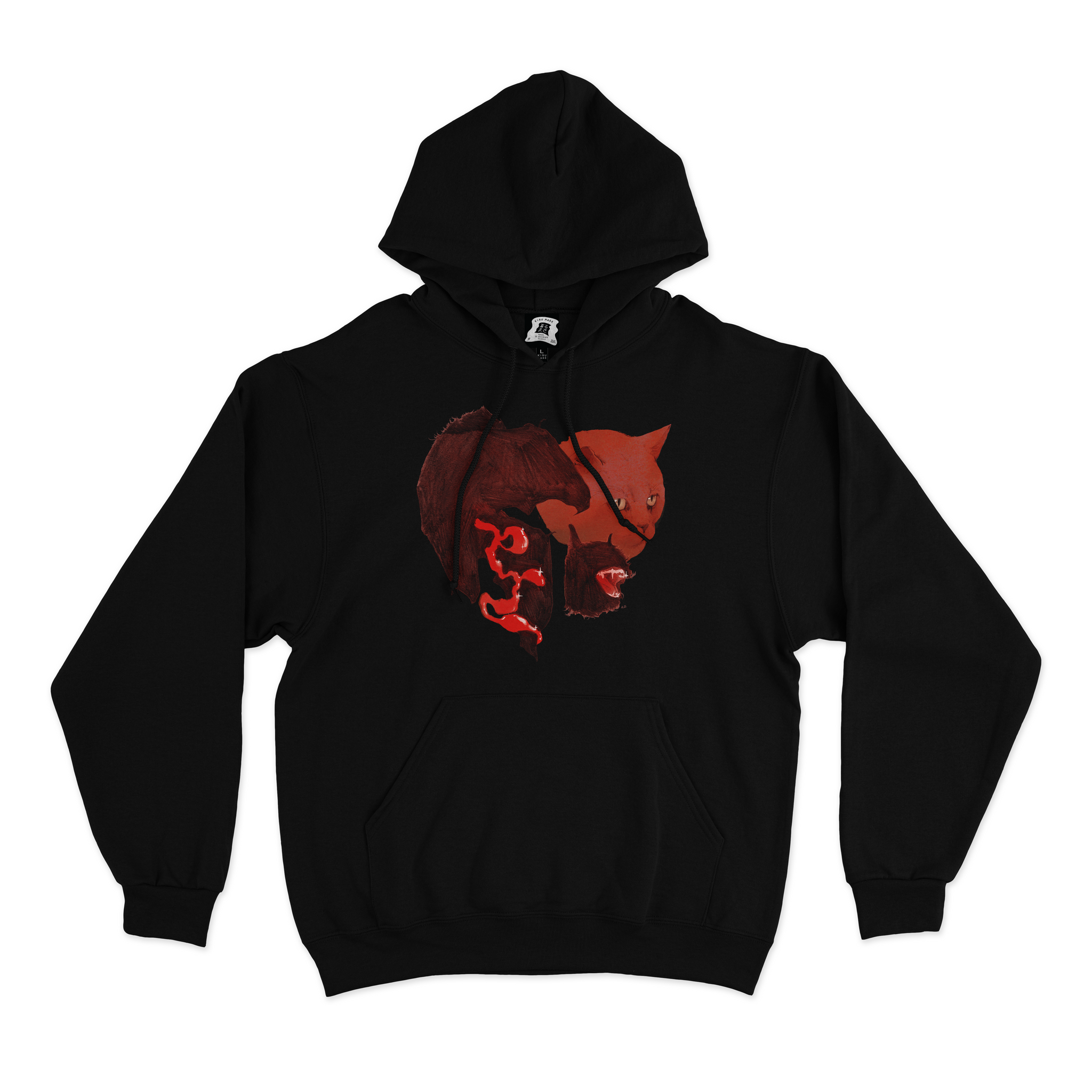Red basic hoodie sales