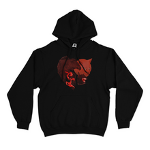 Load image into Gallery viewer, &quot;Red Cat&quot; Basic Hoodie Black/Beige