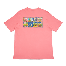 Load image into Gallery viewer, &quot;First day of school&quot; Cut and Sew Wide-body Tee Salmon Pink