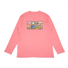 Load image into Gallery viewer, &quot;First day of school&quot; Cut and Sew Wide-body Long Sleeved Tee Salmon Pink