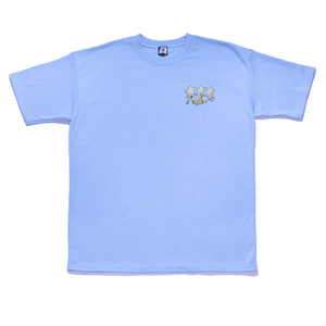 "The point,being" Taper-Fit Heavy Cotton Tee Sky Blue