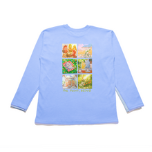 Load image into Gallery viewer, &quot;The point,being&quot; Taper-Fit Heavy Cotton Long Sleeve Tee Sky Blue