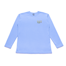 Load image into Gallery viewer, &quot;The point,being&quot; Taper-Fit Heavy Cotton Long Sleeve Tee Sky Blue